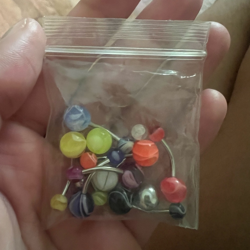 Colorful Ball Piercing Set